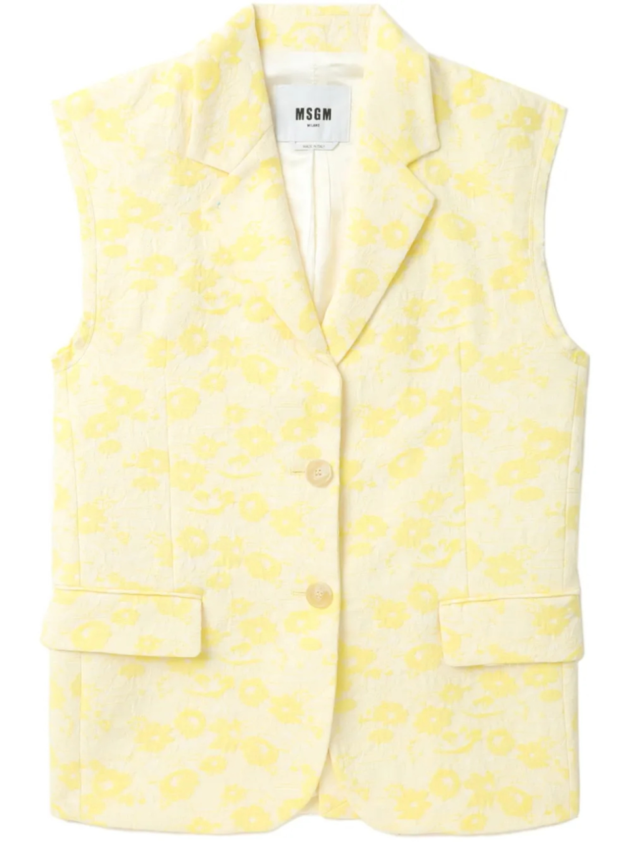 MSGM жаккардовый жилет с цветочным узором, желтый
MSGM жаккардовый жилет с цветочным узором, желтый