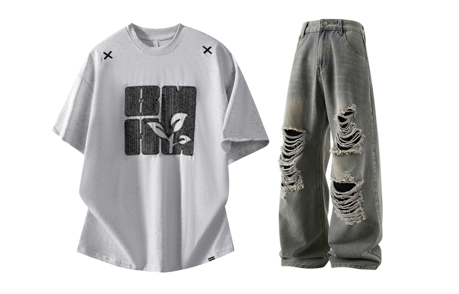 Повседневный спортивный свитер Unisex с круглой горловиной Moderate X1617, белый heather серый short-sleeved+vintage синий ripped jeans
Повседневный спортивный свитер Unisex с круглой горловиной Moderate X1617, белый heather серый short-sleeved+vintage синий ripped jeans