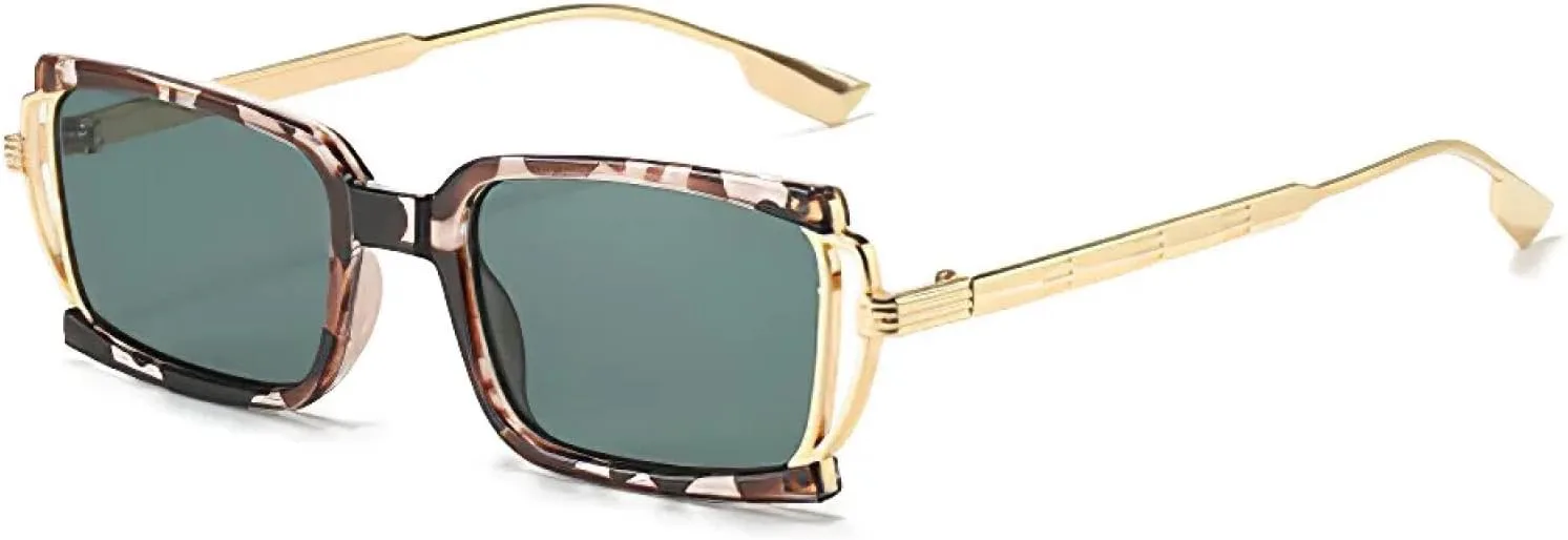 Модные солнцезащитные очки для женщин, коробчатые, с мелкими точками на дужках и металлическими линзами, защита от УФ-излучения UV400 TKKTLLT, Black Leopard
Модные солнцезащитные очки для женщин, коробчатые, с мелкими точками на дужках и металлическими линзами, защита от УФ-излучения UV400 TKKTLLT, Black Leopard