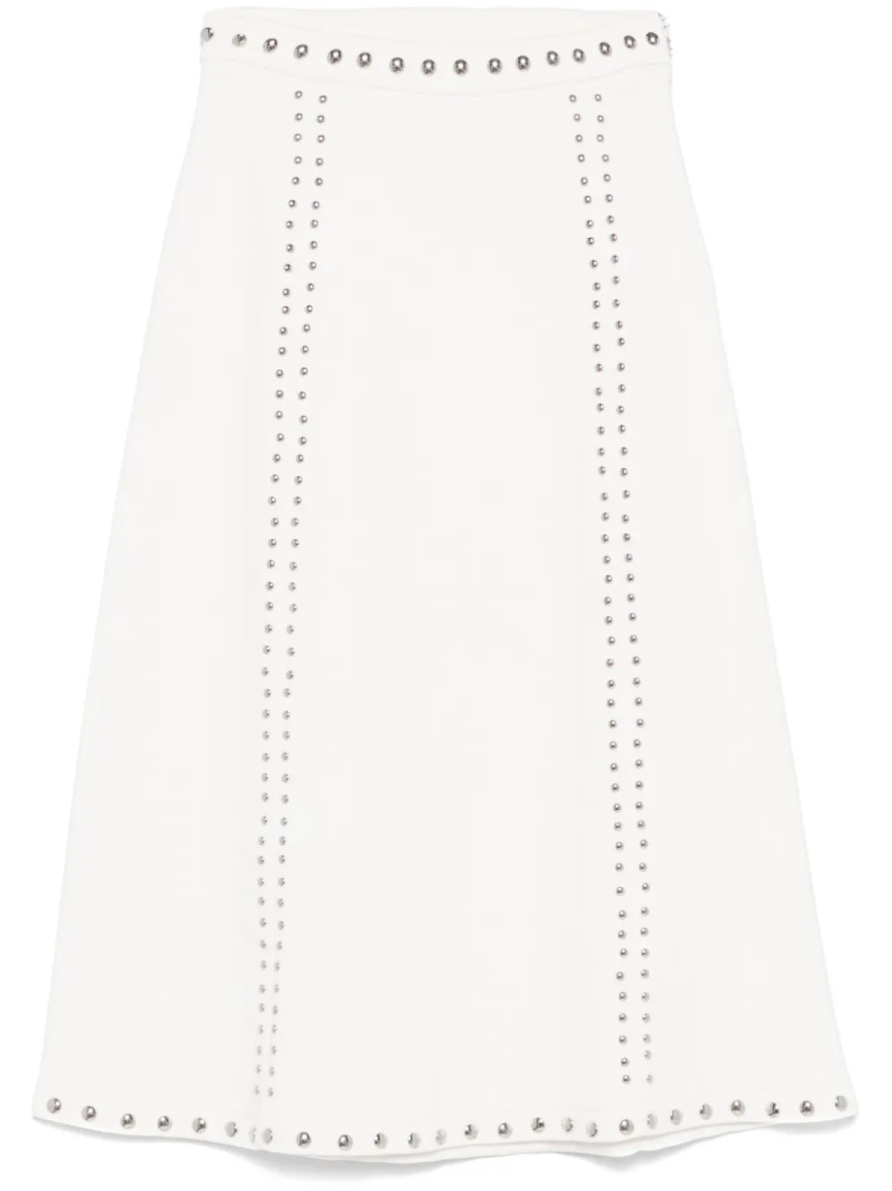 Maje юбка миди с заклепками, белый
Maje юбка миди с заклепками, белый