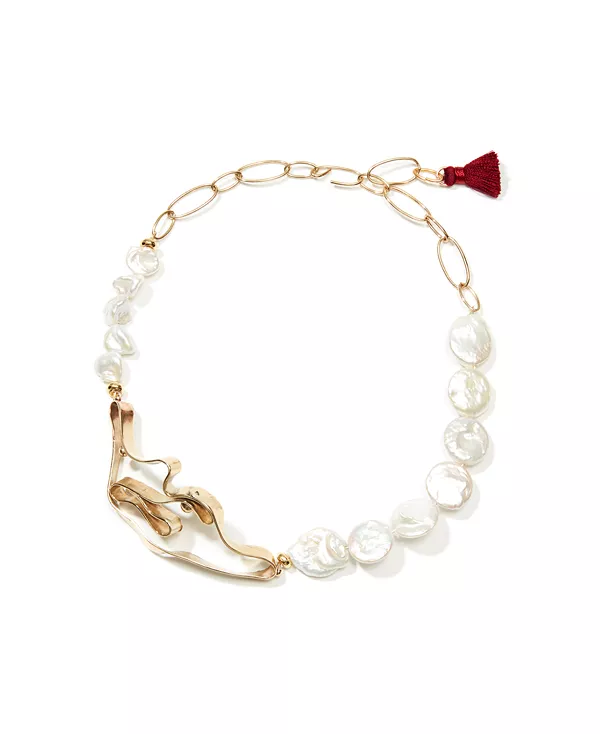 Эффектное ожерелье с жемчужной нитью Nectar Nectar New York, gold
Эффектное ожерелье с жемчужной нитью Nectar Nectar New York, gold