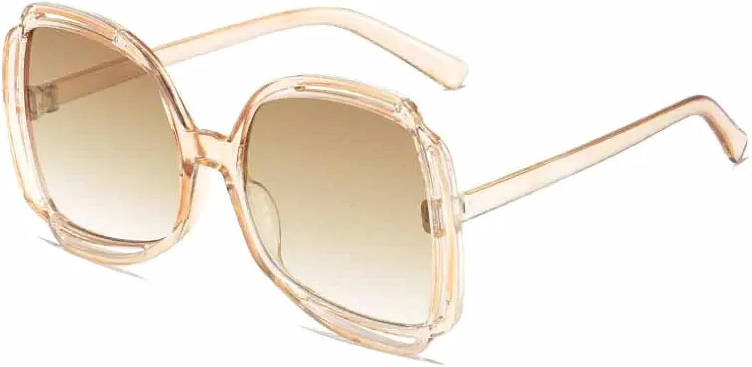 Модные солнцезащитные очки большого размера с выемками, женские, в стиле ретро, уличные, с застежкой-пряжкой, защита от УФ-излучения UV400 generic, Tea Tea
Модные солнцезащитные очки большого размера с выемками, женские, в стиле ретро, уличные, с застежкой-пряжкой, защита от УФ-излучения UV400 generic, Tea Tea