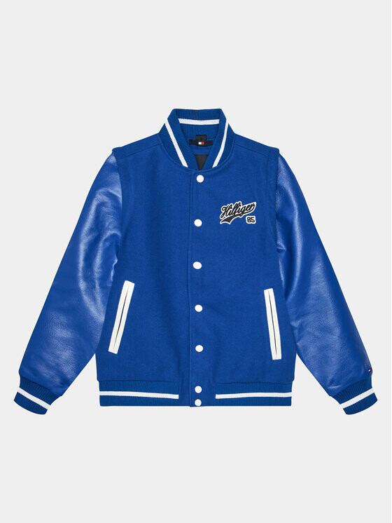 Бомбер стандартного кроя Tommy Hilfiger, синий 
Бомбер стандартного кроя Tommy Hilfiger, синий