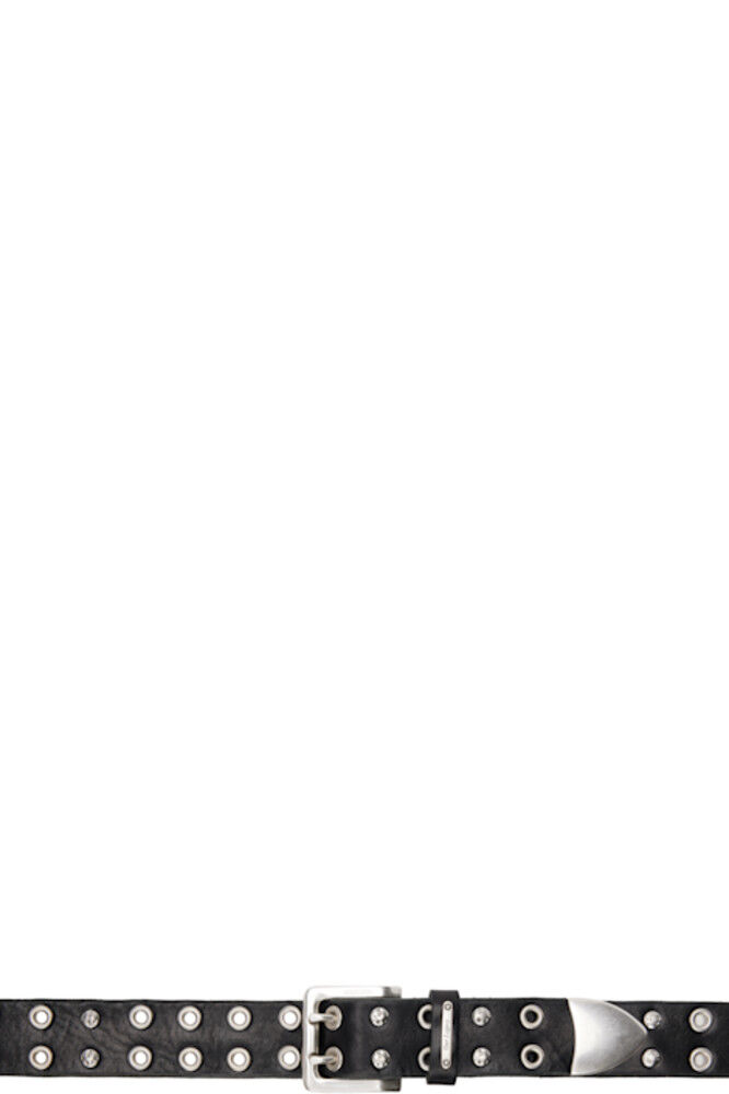 Черный ремень с заклепками и двумя язычками OUR LEGACY
Черный ремень с заклепками и двумя язычками OUR LEGACY