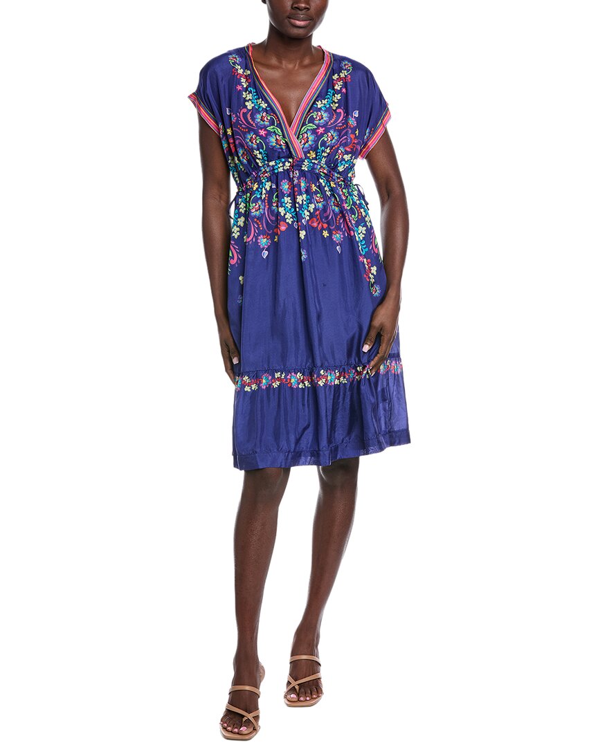 Шелковое мини-платье Johnny Was Ellis Johnny Was, синий
Шелковое мини-платье Johnny Was Ellis Johnny Was, синий