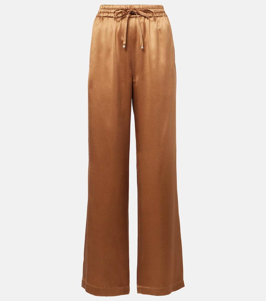 Широкие брюки из шелкового атласа Dolce&Gabbana, Noce Scuro
Широкие брюки из шелкового атласа Dolce&Gabbana, Noce Scuro