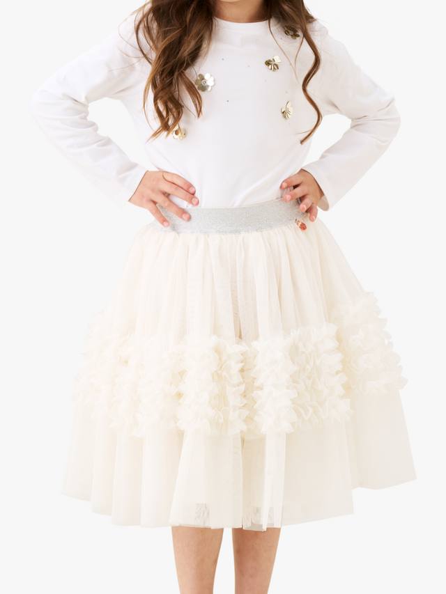 Детская юбка с металлическим блеском и ярусами из рюш Angel & Rocket, Ivory
Детская юбка с металлическим блеском и ярусами из рюш Angel & Rocket, Ivory