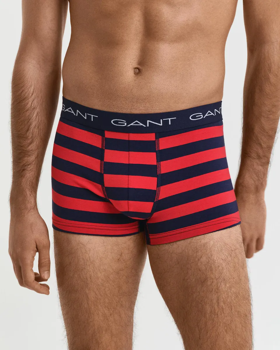Упаковка из трех боксеров с полосатым узором и эластичным поясом Gant, красный
Упаковка из трех боксеров с полосатым узором и эластичным поясом Gant, красный