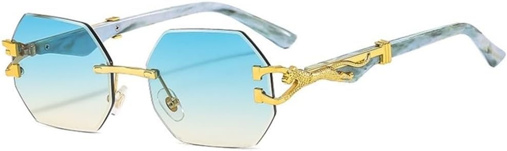 Солнцезащитные очки без оправы для женщин и мужчин, с цветными градиентными линзами из поликарбоната, оправой с мраморным узором, золотистым леопардовым принтом и защитой от УФ-излучения UV400 VFDHN, C6
Солнцезащитные очки без оправы для женщин и мужчин, с цветными градиентными линзами из поликарбоната, оправой с мраморным узором, золотистым леопардовым принтом и защитой от УФ-излучения UV400 VFDHN, C6