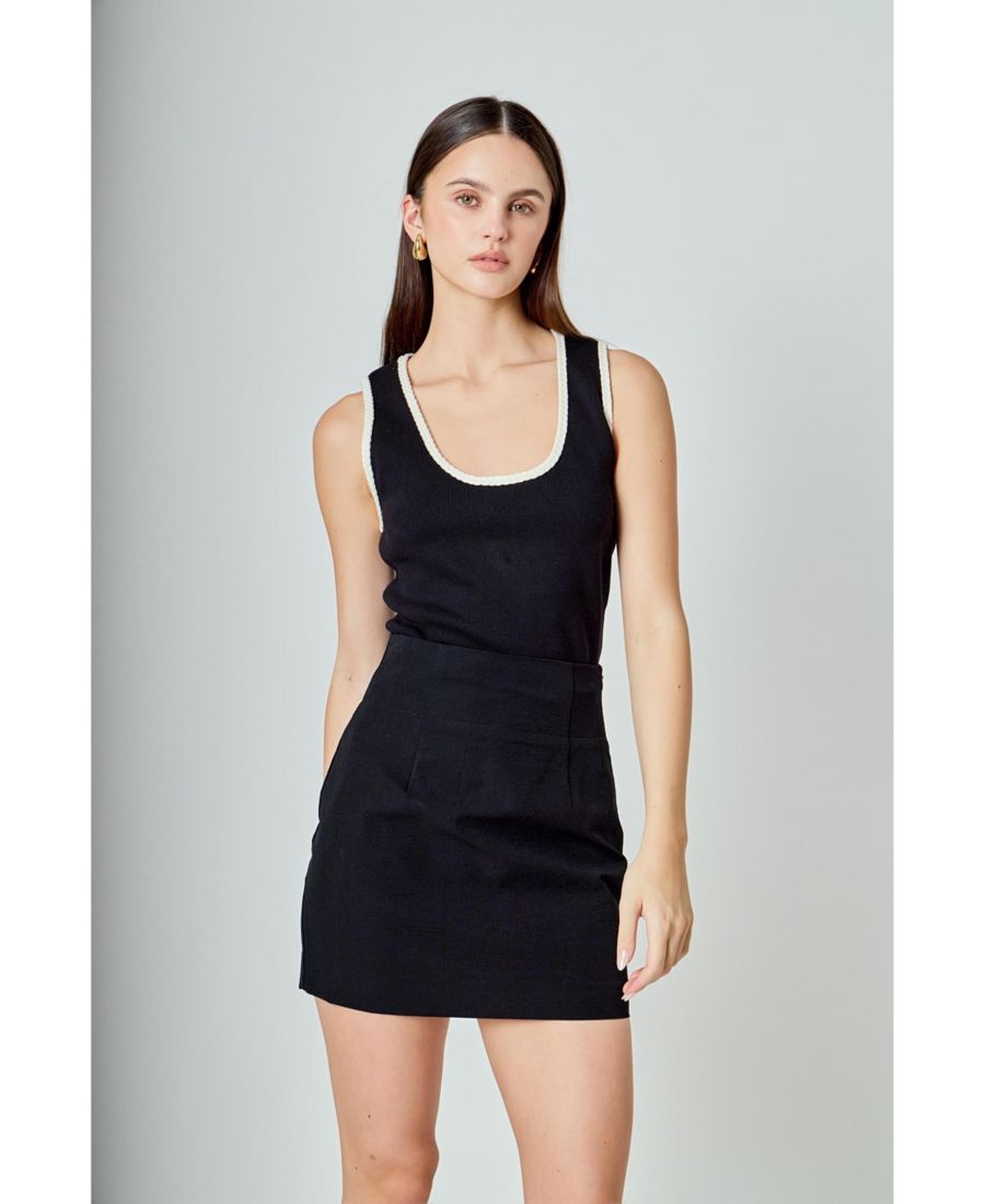 Женский вязаный топ с косами endless rose, Black/white
Женский вязаный топ с косами endless rose, Black/white