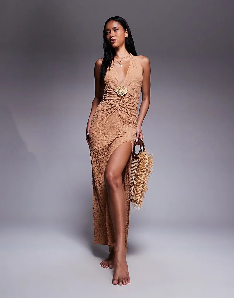 Пляжное платье макси с глубоким декольте ASOS DESIGN Raffi темно-коричневого цвета
Пляжное платье макси с глубоким декольте ASOS DESIGN Raffi темно-коричневого цвета