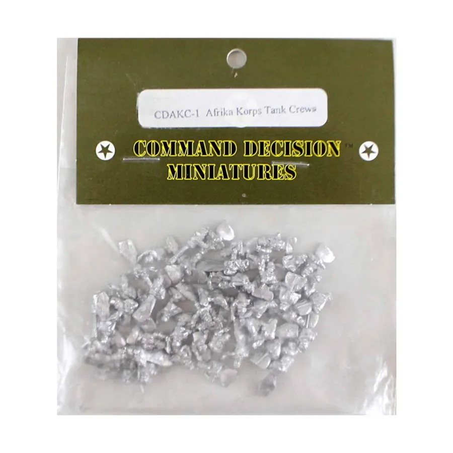 Танковый экипаж Африканского корпуса, WWII Command Decision Miniatures - Germany - Infantry (15mm) (Old Glory) 
Танковый экипаж Африканского корпуса, WWII Command Decision Miniatures - Germany - Infantry (15mm) (Old Glory)