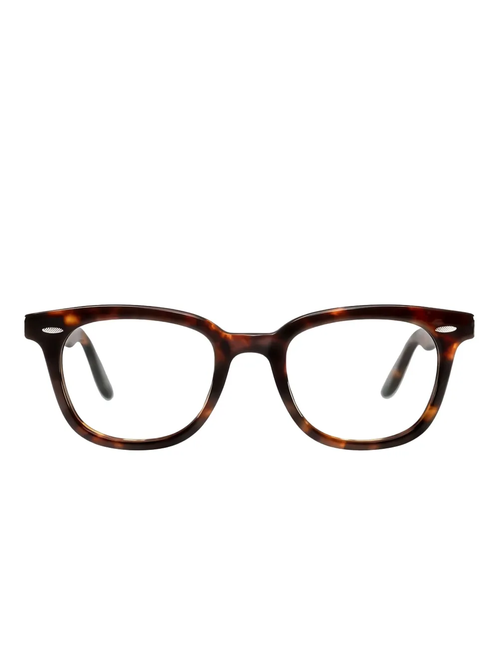 Очки в квадратной оправе из черепахового панциря Safilo Team, коричневый