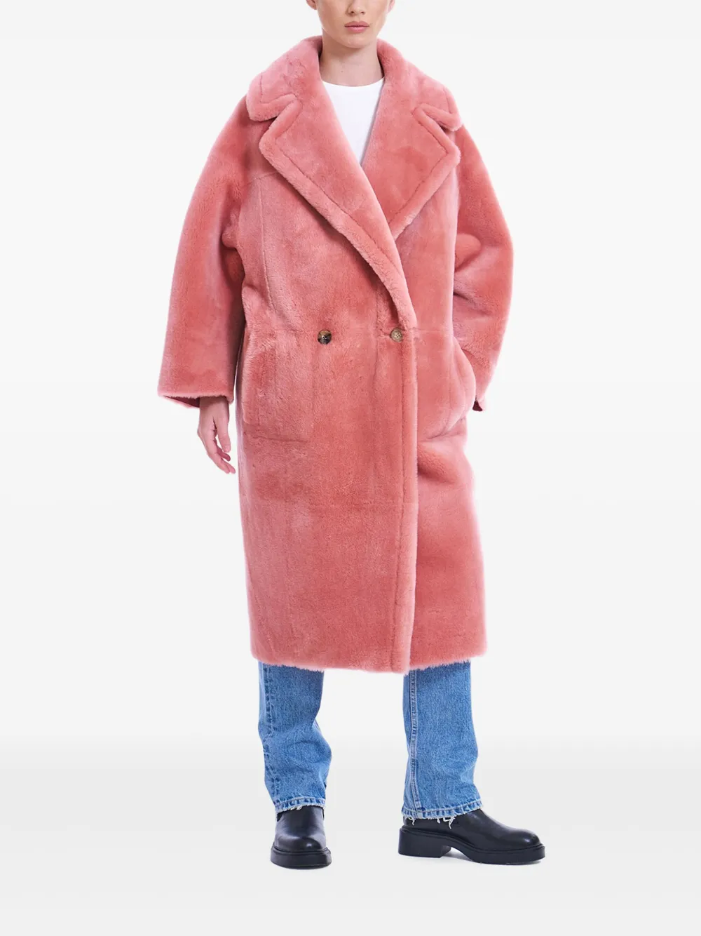 Двубортное пальто Blancha, розовый 
Двубортное пальто Blancha, розовый