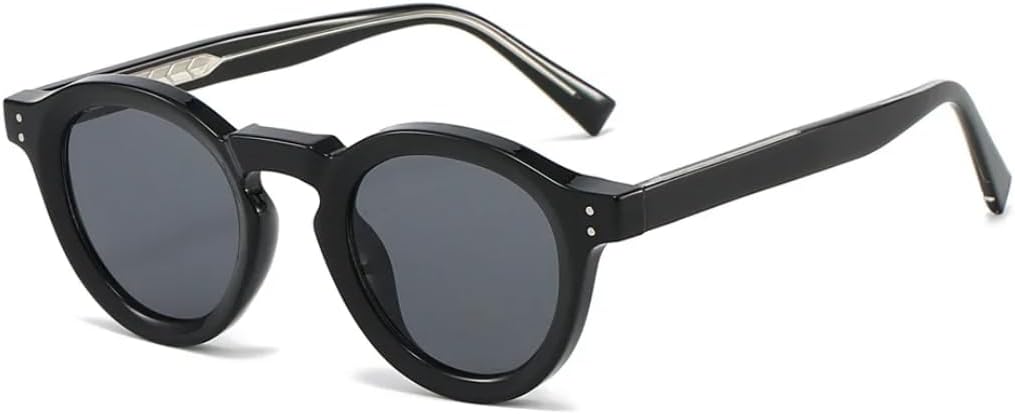 Классические винтажные круглые солнцезащитные очки для мужчин, женщин и унисекс, с металлическим сердечником, защита от УФ-излучения UV400, для путешествий UATXTAU, Black Gray
Классические винтажные круглые солнцезащитные очки для мужчин, женщин и унисекс, с металлическим сердечником, защита от УФ-излучения UV400, для путешествий UATXTAU, Black Gray