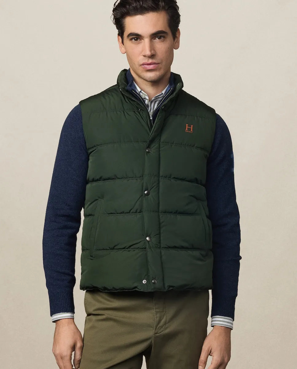 Мужской жилет с логотипом H Hackett, зеленый
Мужской жилет с логотипом H Hackett, зеленый