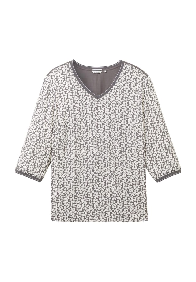 Рубашка с рукавом 3/4 и v-образным вырезом Tom Tailor Plus, серый
Рубашка с рукавом 3/4 и v-образным вырезом Tom Tailor Plus, серый