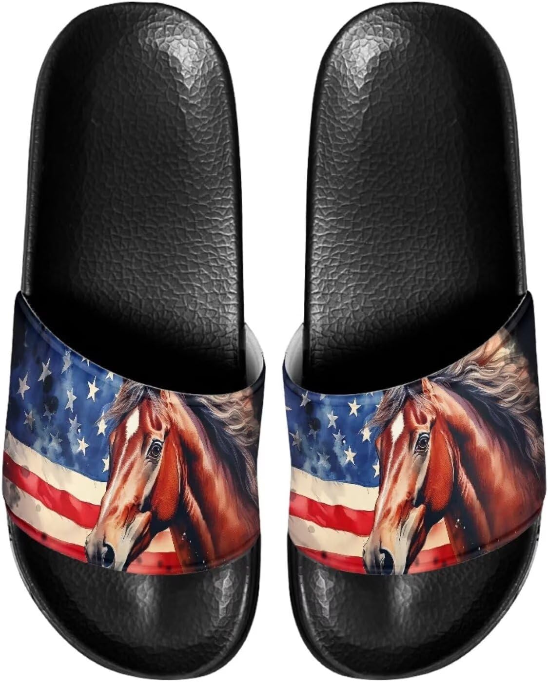 Мужские шлепанцы Gogavesne - легкие, нескользящие, с открытым носком, быстросохнущие, подходят для ванной, плавания, пляжа и прогулок, Horse Flag
Мужские шлепанцы Gogavesne - легкие, нескользящие, с открытым носком, быстросохнущие, подходят для ванной, плавания, пляжа и прогулок, Horse Flag