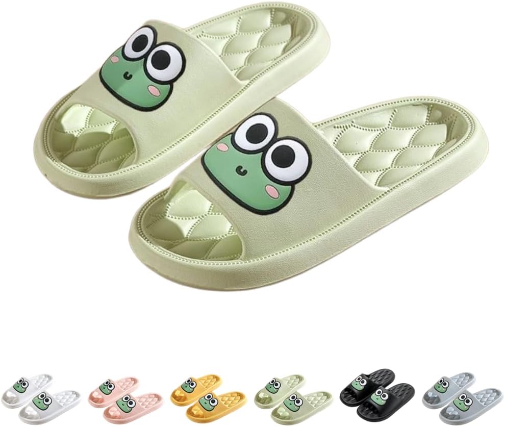 Милые тапочки с лягушкой для женщин и мужчин, домашние шлепанцы, прелестные тапочки в стиле кавай, удобные душевые сандалии, обувь для ванной, шлепанцы на ножку, для дома и улицы, креативные подарки Iecshdu, зеленый
Милые тапочки с лягушкой для женщин и мужчин, домашние шлепанцы, прелестные тапочки в стиле кавай, удобные душевые сандалии, обувь для ванной, шлепанцы на ножку, для дома и улицы, креативные подарки Iecshdu, зеленый