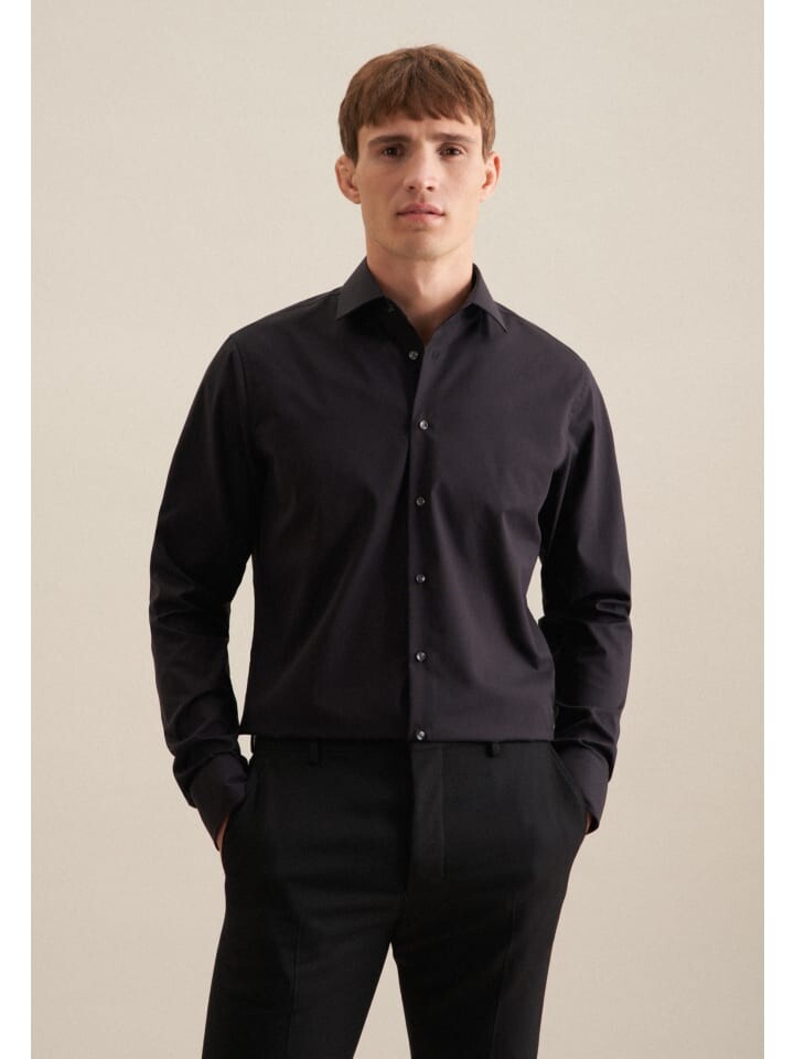 Рубашка Seidensticker, черный
Рубашка Seidensticker, черный