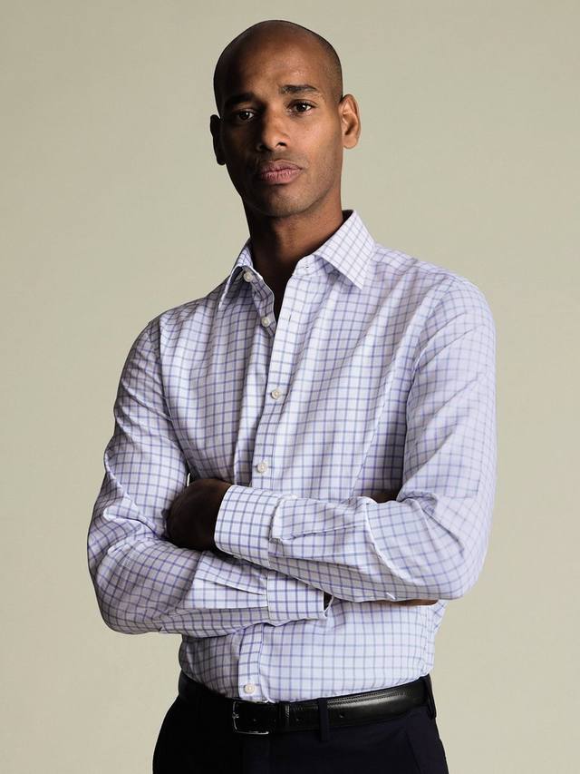 Хлопковая рубашка с длинными рукавами и воротником Charles Tyrwhitt
Хлопковая рубашка с длинными рукавами и воротником Charles Tyrwhitt