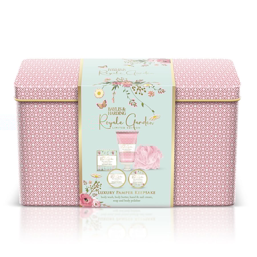 Baylis & Harding Royale Garden Rose, Poppy & Vanilla - роскошный косметический набор в жестяной банке Baylis&Harding
Baylis & Harding Royale Garden Rose, Poppy & Vanilla - роскошный косметический набор в жестяной банке Baylis&Harding