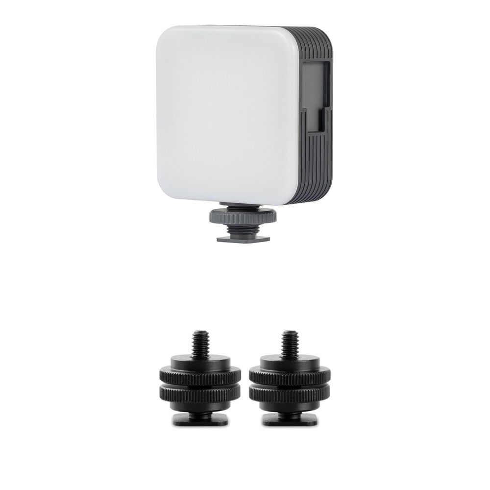 Комплект светодиодного видеоосветителя SmallRig P96 с двумя адаптерами (серый) 
Комплект светодиодного видеоосветителя SmallRig P96 с двумя адаптерами (серый)