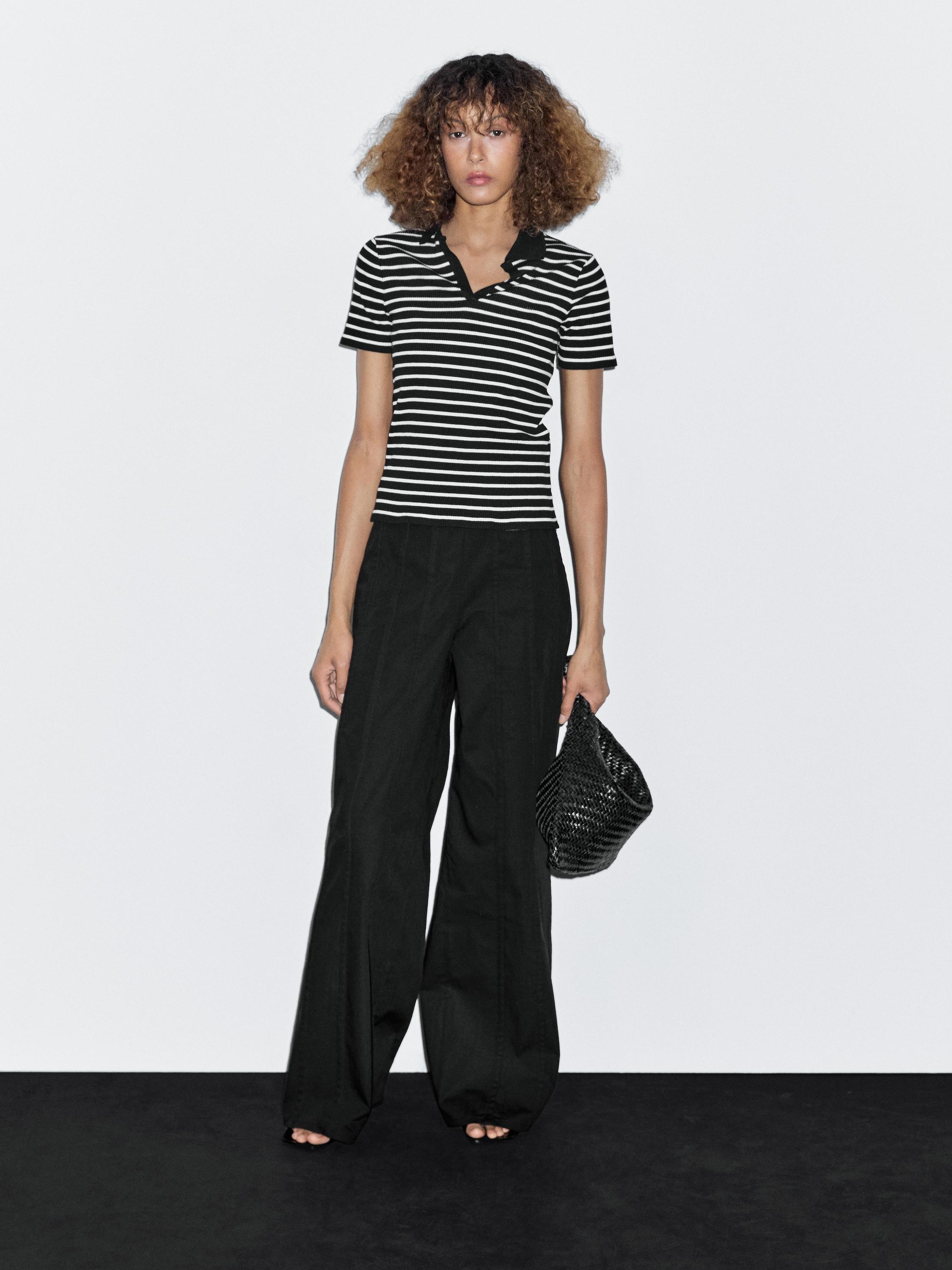 Футболка-Поло из хлопковой смеси в полоску Massimo Dutti, черный
Футболка-Поло из хлопковой смеси в полоску Massimo Dutti, черный