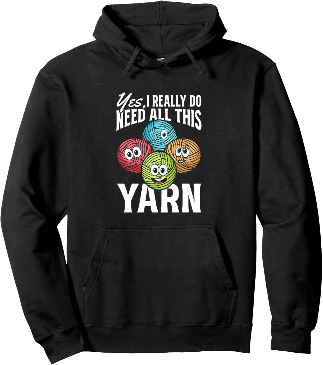Да, мне действительно нужна эта пряжа - вязаная толстовка Crocheting Crochet Lover, черный
Да, мне действительно нужна эта пряжа - вязаная толстовка Crocheting Crochet Lover, черный