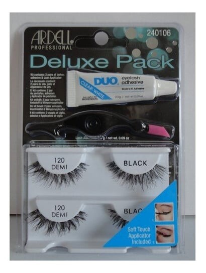 Накладные ресницы 120 Demi Black + клей DUO 2,5 г + аппликатор Ardell, Deluxe Pack
Накладные ресницы 120 Demi Black + клей DUO 2,5 г + аппликатор Ardell, Deluxe Pack