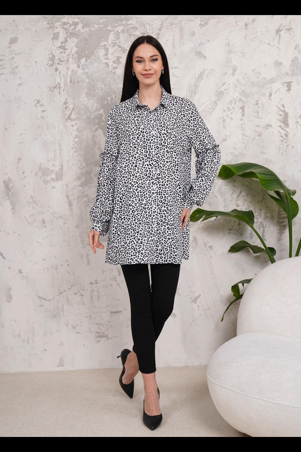 Туника свободного кроя с длинными рукавами HOXTON GAL, белый
Туника свободного кроя с длинными рукавами HOXTON GAL, белый