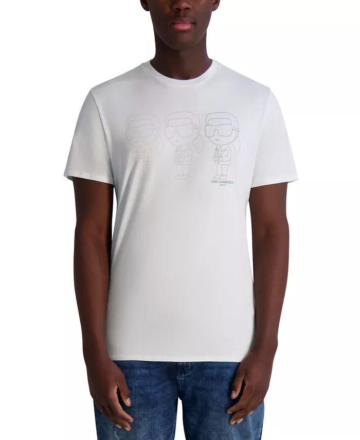 Мужская футболка Karl Trio с принтом KARL LAGERFELD PARIS, белый
Мужская футболка Karl Trio с принтом KARL LAGERFELD PARIS, белый