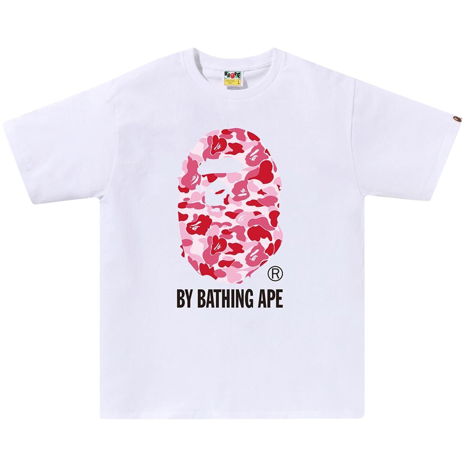 Футболка BAPE ABC Camo By Bathing Ape, цвет Белый/Розовый
Футболка BAPE ABC Camo By Bathing Ape, цвет Белый/Розовый
