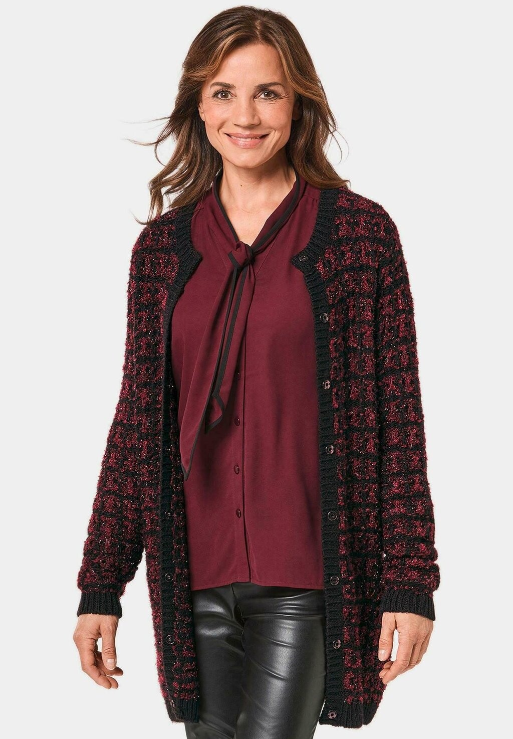 Кардиган GOLDNER длинный, бордовый
Кардиган GOLDNER длинный, бордовый