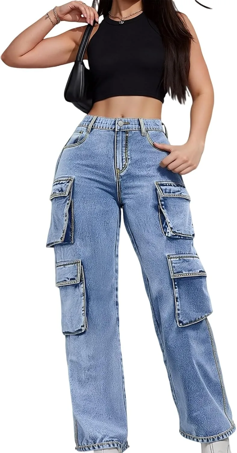 Plus Size женские джинсы Workwear Straight Leg QERINTE
Plus Size женские джинсы Workwear Straight Leg QERINTE