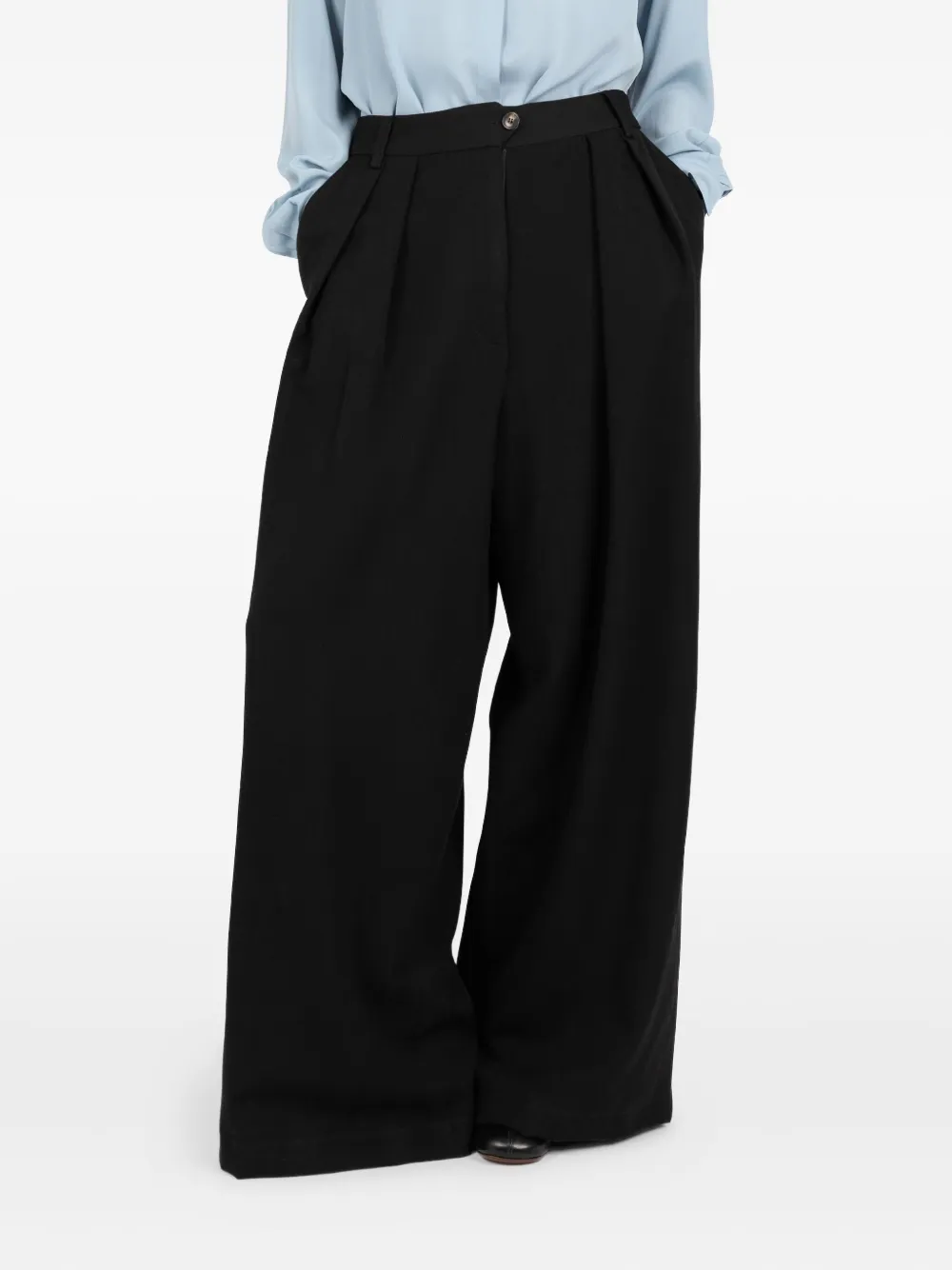 Брюки с плиссировкой и вышивкой Société Anonyme, черный
Брюки с плиссировкой и вышивкой Société Anonyme, черный