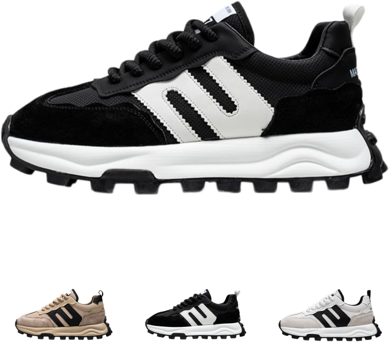 MACEFIL Массивные кроссовки для мужчин, модные платформенные туфли, подошва толщиной 4 см, кроссовки на шнуровке, повседневная спортивная обувь для мужчин, черный
MACEFIL Массивные кроссовки для мужчин, модные платформенные туфли, подошва толщиной 4 см, кроссовки на шнуровке, повседневная спортивная обувь для мужчин, черный