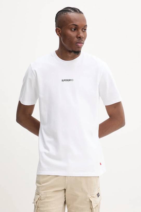 Хлопковая футболка Superdry, белый
Хлопковая футболка Superdry, белый