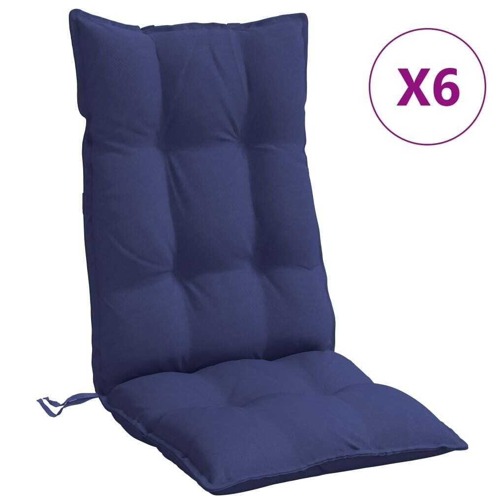 VidaXL Подушки для высокой спинки, набор из 6 шт., ткань Оксфорд темно-синего цвета, синий
VidaXL Подушки для высокой спинки, набор из 6 шт., ткань Оксфорд темно-синего цвета, синий