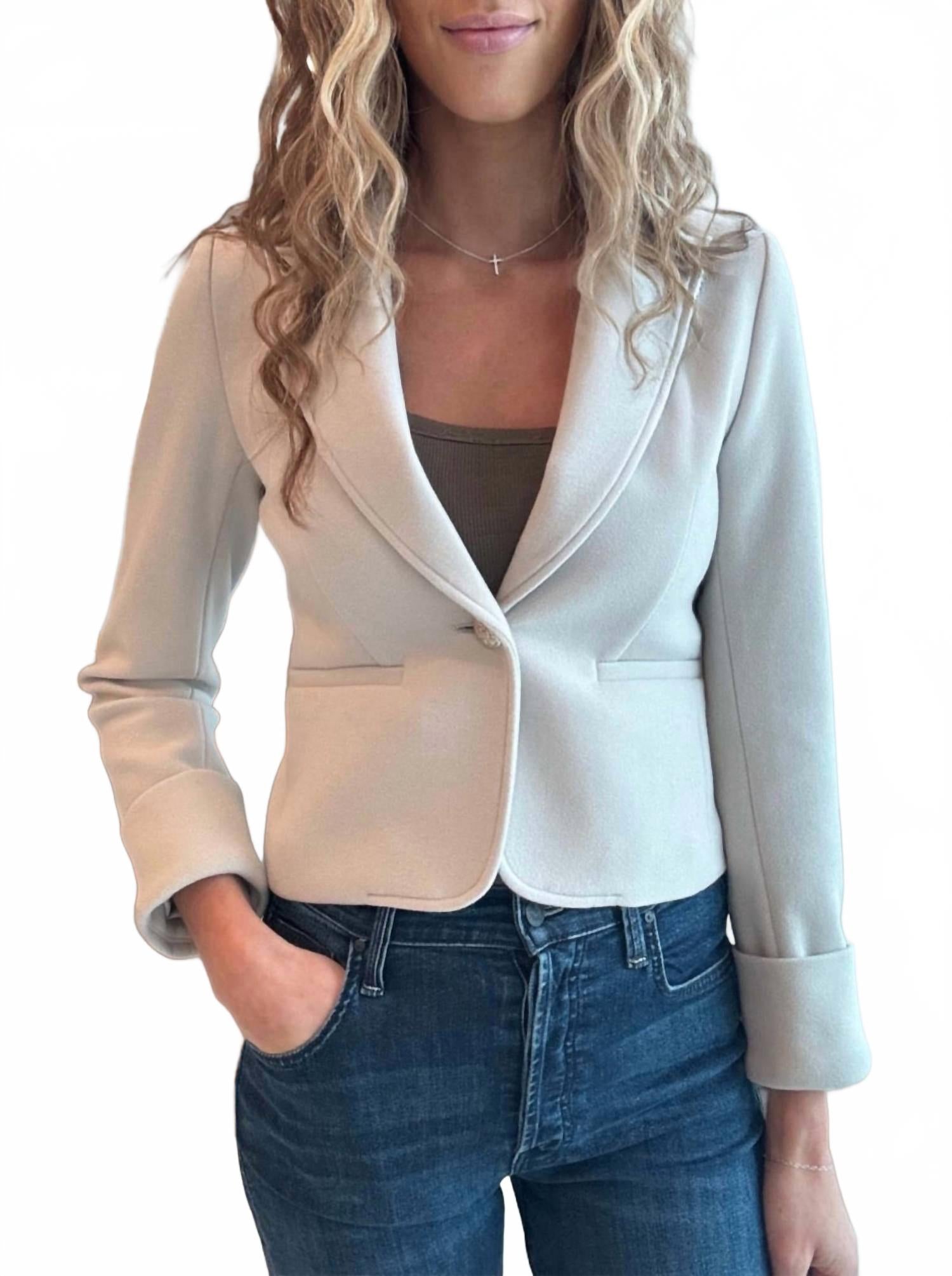 Блейзер Карли цвета слоновой кости DREW
Блейзер Карли цвета слоновой кости DREW