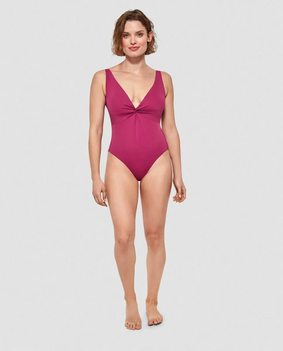 Женский купальник больших размеров с эффектом утяжки без косточек Gisela, пурпурный
Женский купальник больших размеров с эффектом утяжки без косточек Gisela, пурпурный