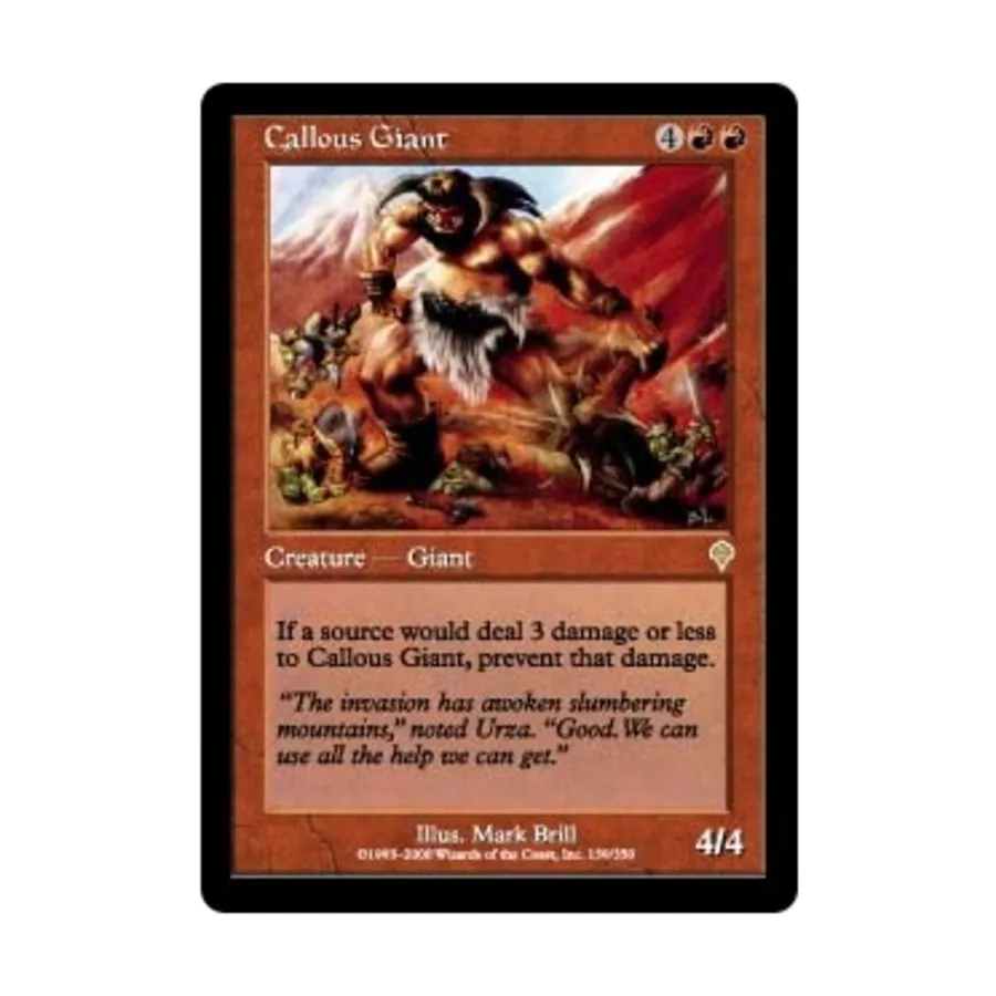 CCG Бессердечный великан (клавиша R), MTG - Invasion
CCG Бессердечный великан (клавиша R), MTG - Invasion