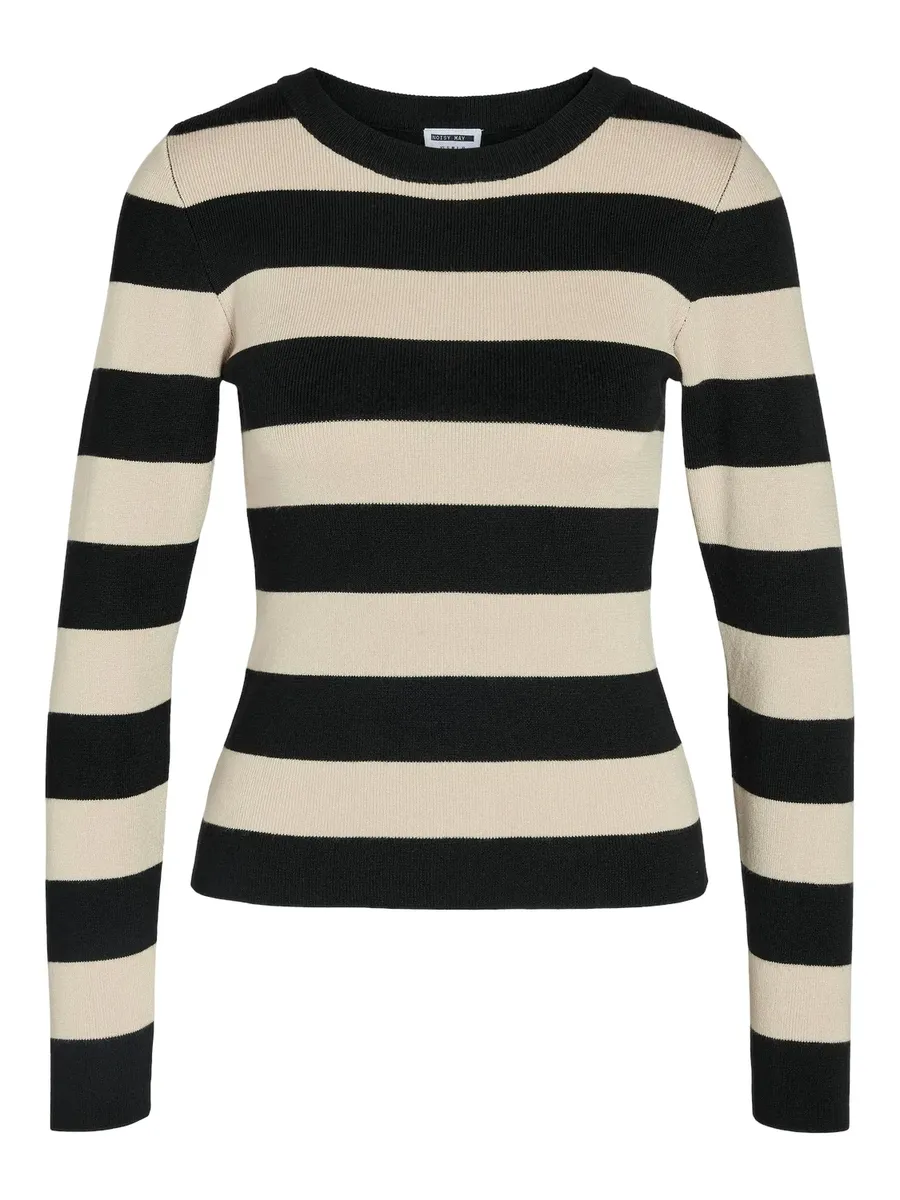 Шумный майский вязаный свитер "NMJAZ L/S O-NECK KNIT FWD NOOS" Noisy May, цвет Black Stripes:Oatmeal
Шумный майский вязаный свитер "NMJAZ L/S O-NECK KNIT FWD NOOS" Noisy May, цвет Black Stripes:Oatmeal