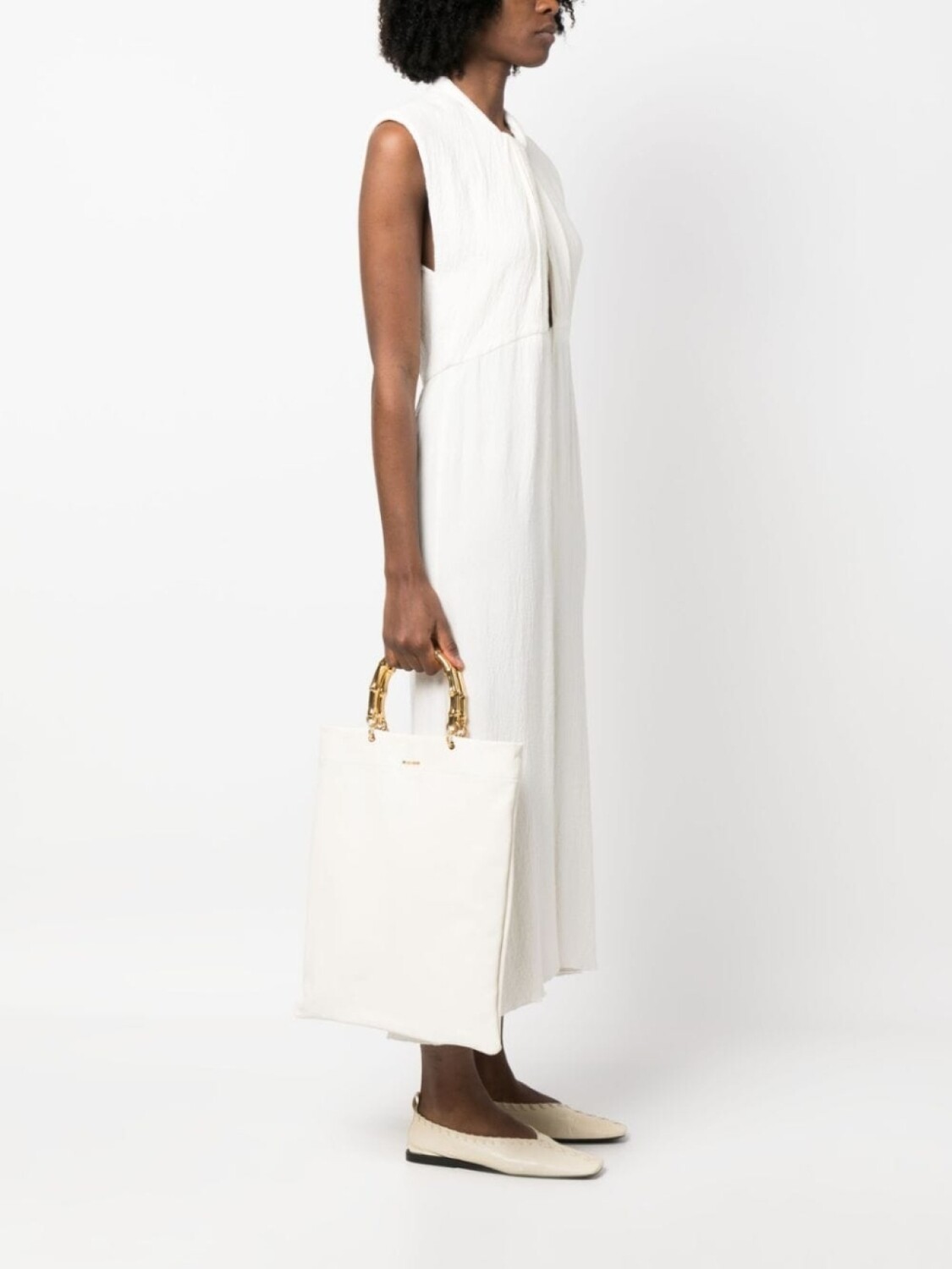 Jil Sander сумка-тоут с металлической ручкой, белый
Jil Sander сумка-тоут с металлической ручкой, белый