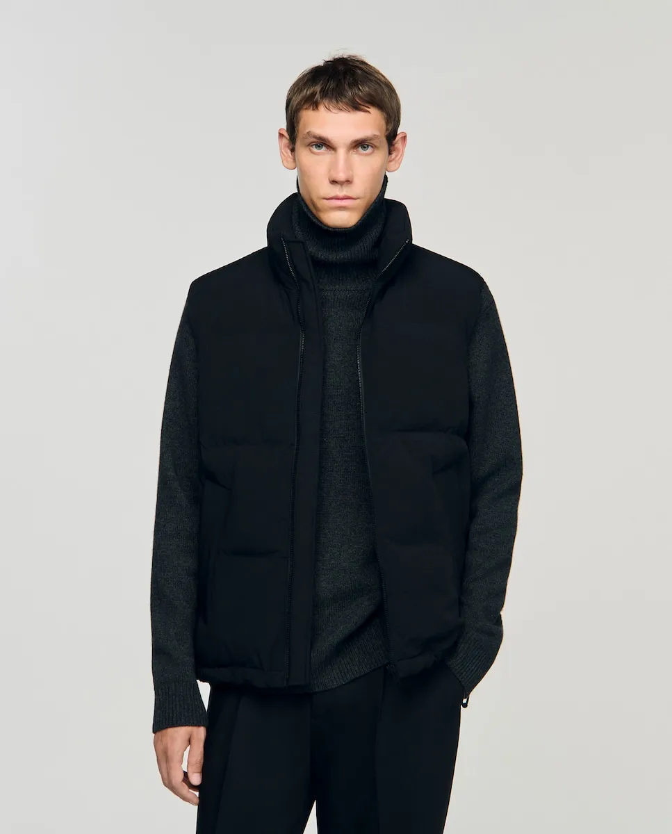 Мужской жилет из технической ткани Sandro, черный
Мужской жилет из технической ткани Sandro, черный