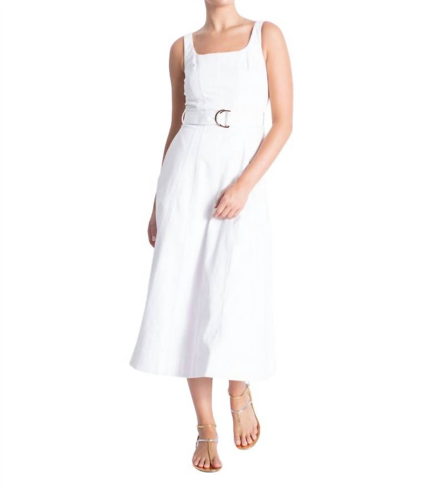 Лилана джинсовое платье миди в белом Karina Grimaldi
Лилана джинсовое платье миди в белом Karina Grimaldi