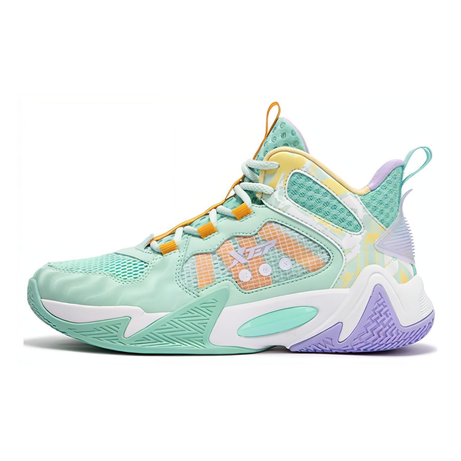 Детские баскетбольные кроссовки GS High-top зеленые/фиолетовые Xtep, мятно-зеленый
Детские баскетбольные кроссовки GS High-top зеленые/фиолетовые Xtep, мятно-зеленый