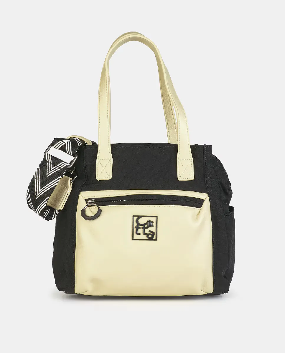 Сумка-тоут зеленого цвета Caminatta, черный
Сумка-тоут зеленого цвета Caminatta, черный