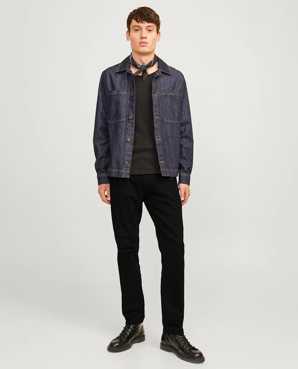 Мужские зауженные джинсы с низкой посадкой Jack & Jones, черный
Мужские зауженные джинсы с низкой посадкой Jack & Jones, черный