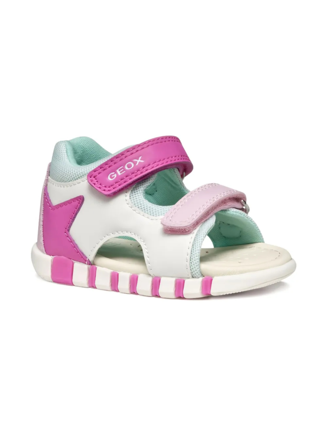 Сандалии с открытым носком и звездным декором Iupidoo Geox Kids, белый
Сандалии с открытым носком и звездным декором Iupidoo Geox Kids, белый